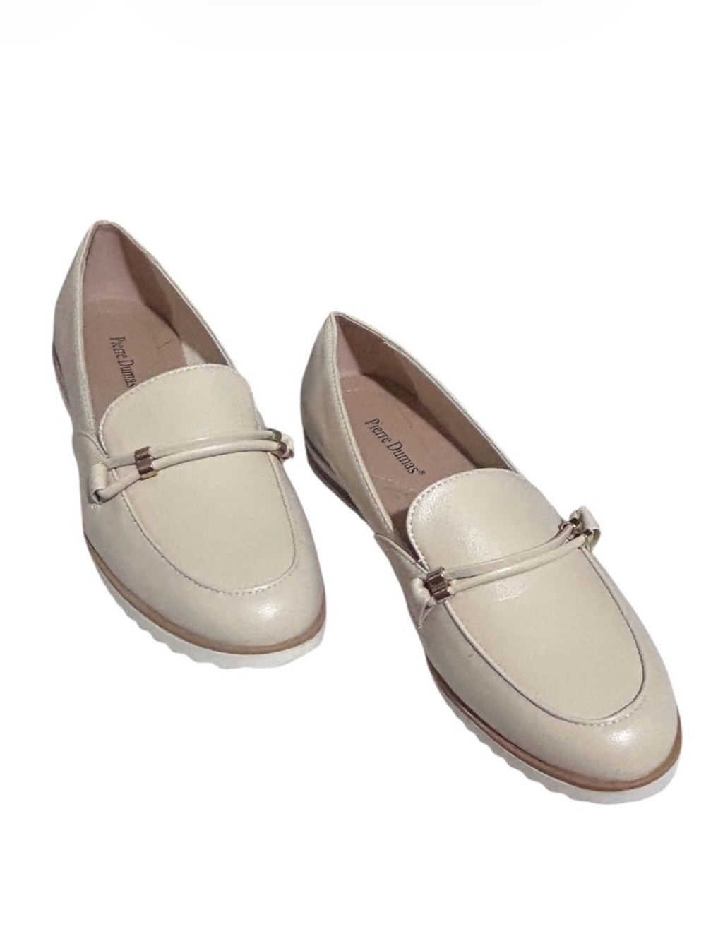 Pierre Dumas Cream Women's Loafers-Size 10-NWOT